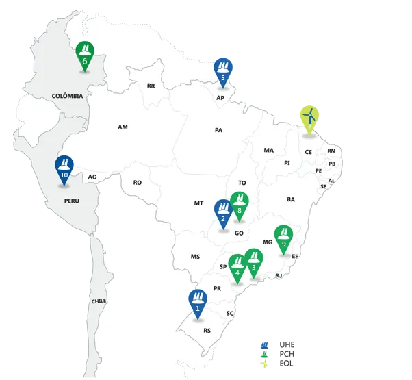 mapa companhia